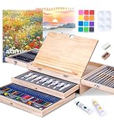 Amazon.com: TMOL 85 Piece Deluxe Wooden Art Supplies, Art Kit with
